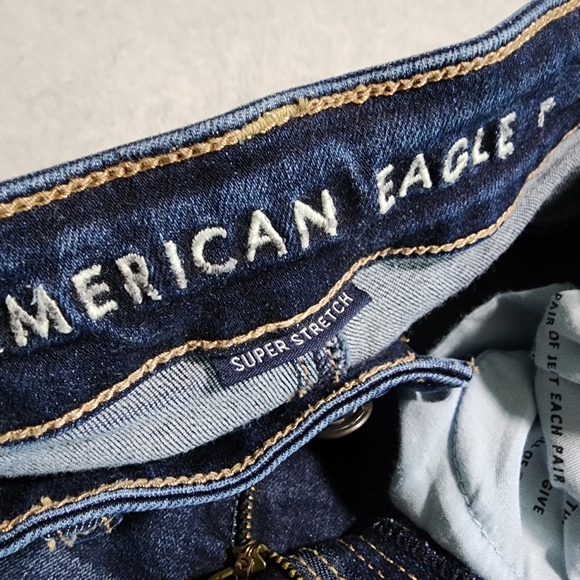 American Eagle Womens Jeans Super Hi-Rise Jeggings Super Stretch Denim Size 2 R - Picture 4 of 16
